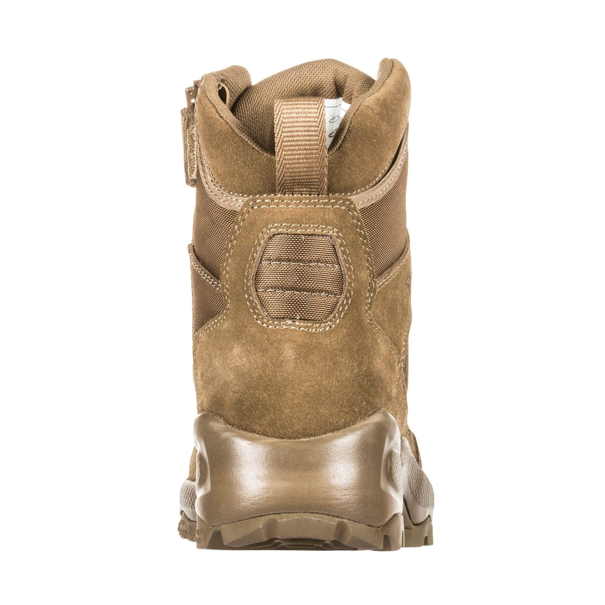 5.11 Tactical Men's A.T.A.C. 2.0 6" Side Zip Desert, Ortholite Achilles Cuff, Style 12395