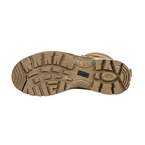 5.11 Tactical Men's A.T.A.C. 2.0 6" Side Zip Desert, Ortholite Achilles Cuff, Style 12395