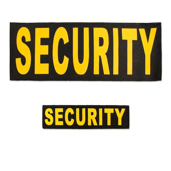 Security Gear Security Embroidered Patches Hook and Loop,Tactical Short Sleeve Work Shirt with Epaulettes, Professional Security Guard Apparel, Durable Ripstop Fabric, Multiple Utility Pocket