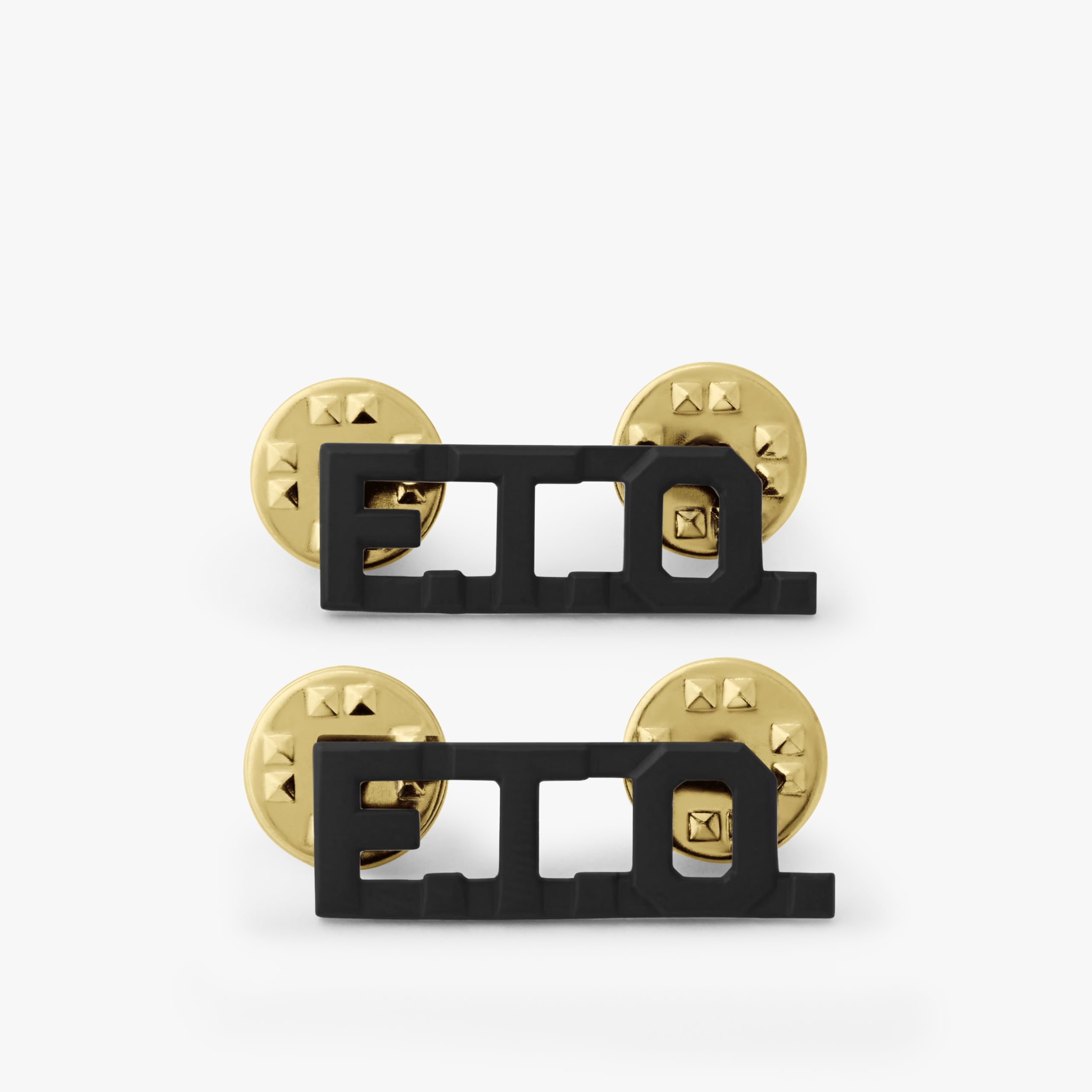 Law Enforcement Die Struck Letters, 2 Posts & Clutch Backs, Pairs 3/8" High, Standard Issue