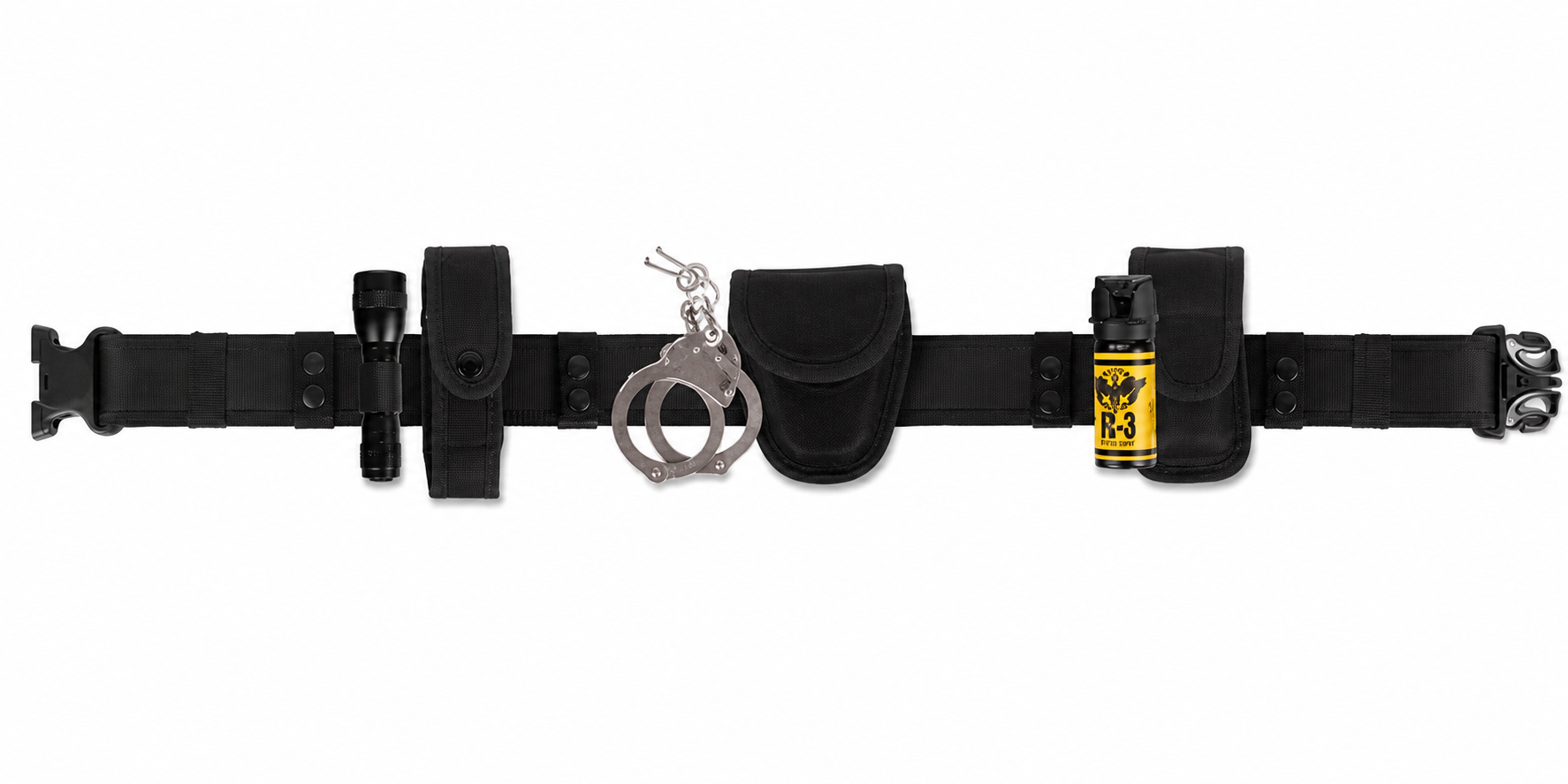 Nylon Duty Belt Combo with 10W Mini Flashlight