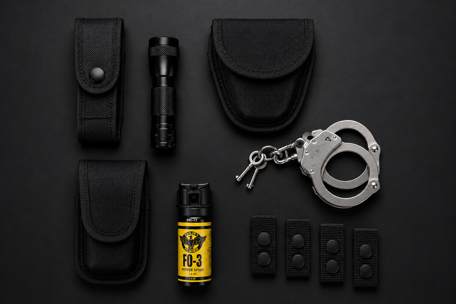 Nylon Duty Belt Combo with 10W Mini Flashlight