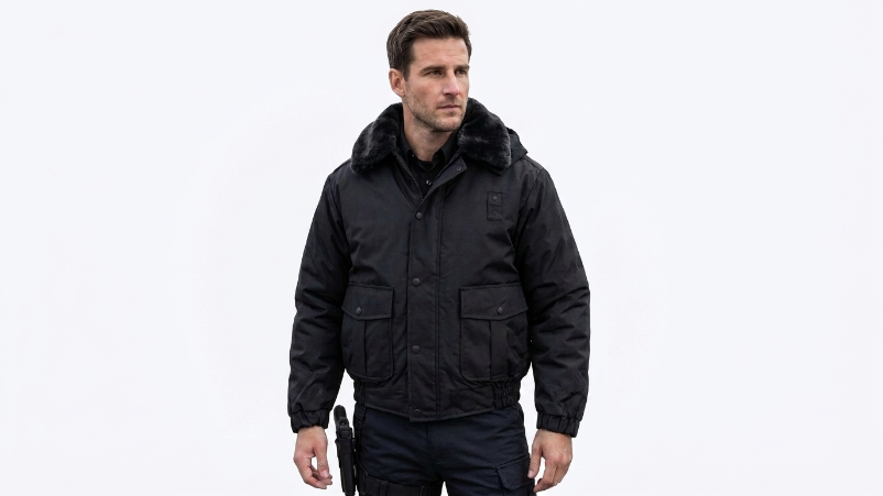 Bomber Jacket All Season Heavy Duty Removable Hood