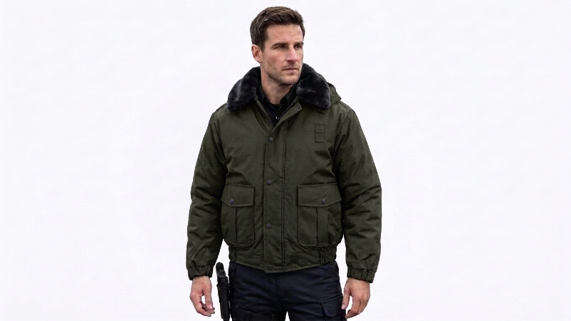 Bomber Jacket All Season Heavy Duty Removable Hood