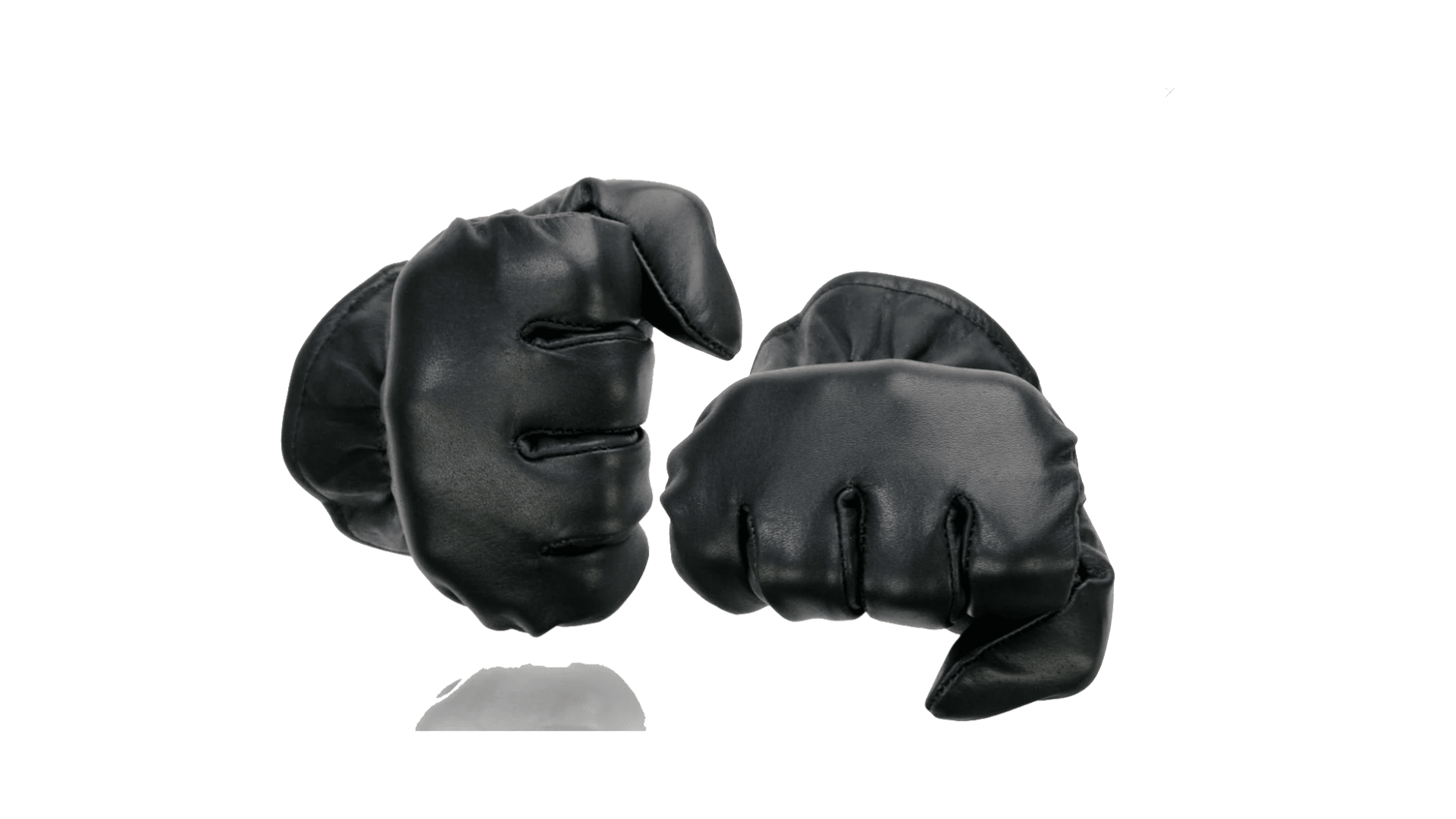 Neorom Premium Black Leather Motorcycle Gloves – Thermal Lined with Secure Cinch Wrist - Neorom - NEOROM
